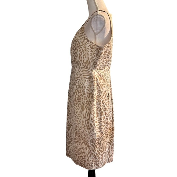 Calvin Klein Sleeveless Halter Sheath Cocktail Dress Women SZ 10 Tan Latte NEW - Picture 4 of 9